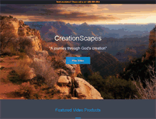 Tablet Screenshot of creationscapes.com